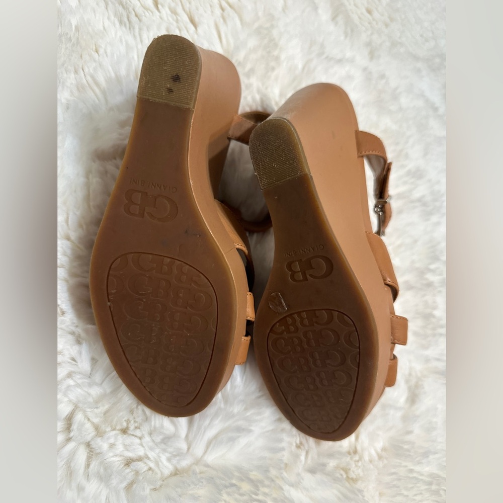 Gianni Bini Brown Strappy Sandals - Picture 6 of 8